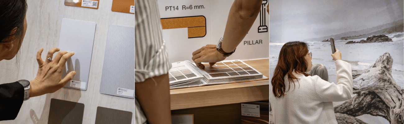 Phúc Thành An tham gia VIBE 2026 – Khám phá đa dạng giải pháp Laminate 2 Trải nghiệm laminate thực tế tại gian hàng VIBE 2026